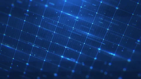 Digital Data Glitch Technology Grid Stock Footage 331368050