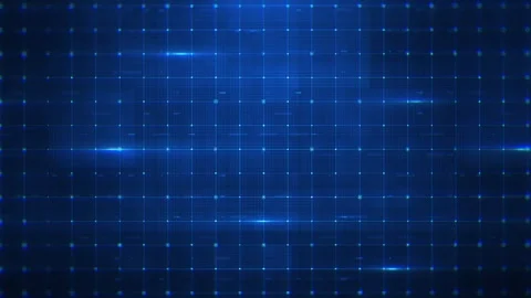 Digital Data Glitch Technology Grid Video stock 332487670