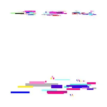 Digital data glitching with abstract information stream Stock Illustration