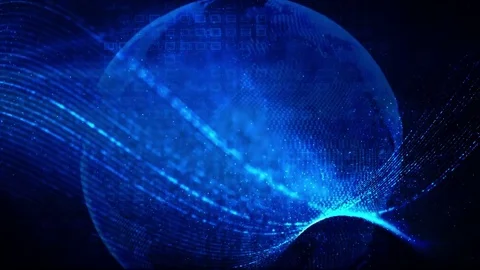 Digital data global technology background Stock Footage 84052600
