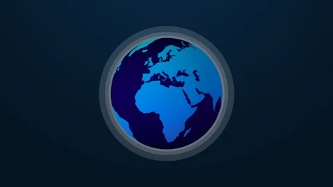 Digital data globe - abstract 3D rendering of a scientific technology data netwo Stock Footage 103549563