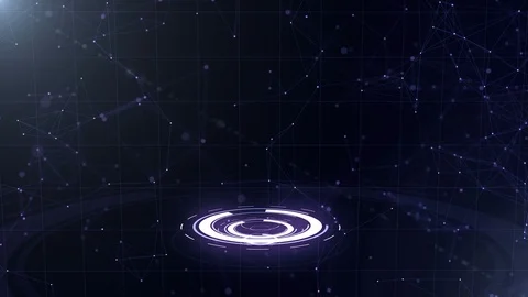 Digital data globe - abstract illustration of a scientific technology. Data Stock Footage 106285619