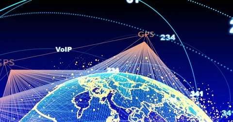 Digital data globe - abstract scientific technology data network surrounding Stock Footage 102586899