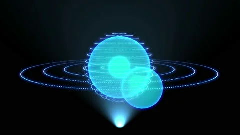 Digital data globe and satellite Stock Footage 94731278