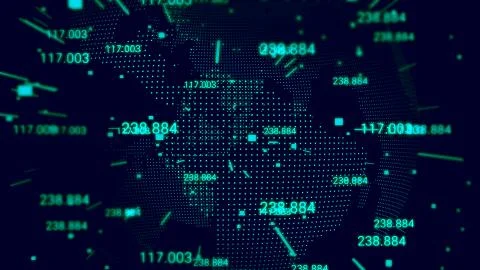 Digital Data Globe Network Stock Illustration
