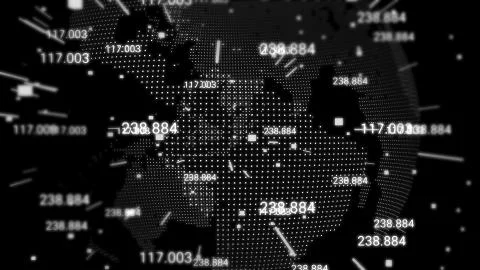 Digital Data Globe Network Stock Illustration