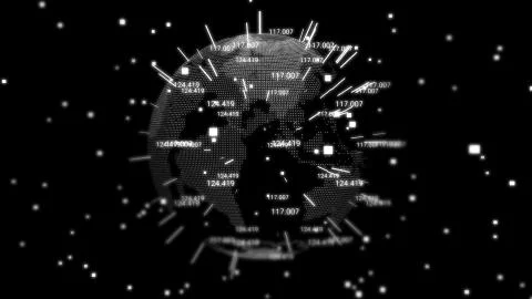 Digital Data Globe Network Stock-Illustration