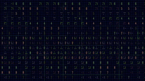 Digital Data Grid Numeric Background Matrix Visual Video stock 322595527