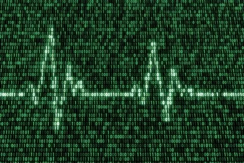 Digital Data Health Scan Illustrazione stock
