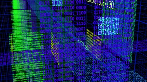 DIgital Data Heavy Trafic Stock Footage 24508323