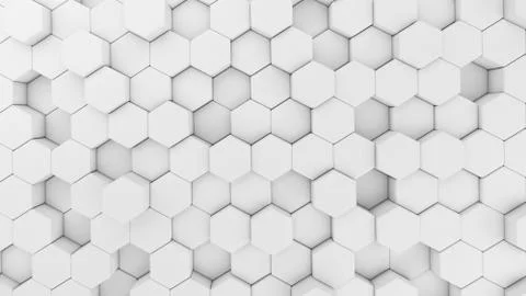 Digital data. Hexagon shape in structure of architecture technology concept o Stock Photos