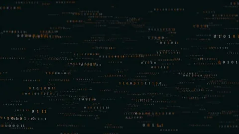 Digital data high-speed internet, Future technology matrix style binary code Stock Footage 278339914