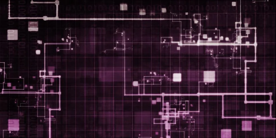 Digital Data Stock Illustration