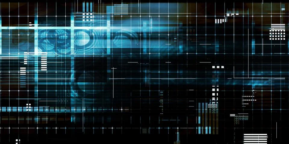 Digital Data Stock Illustration