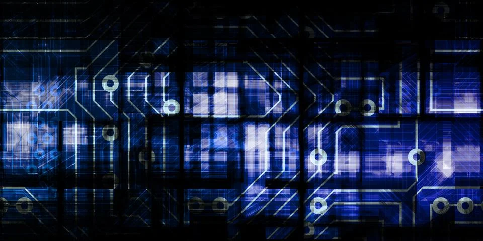 Digital Data Stock Illustration