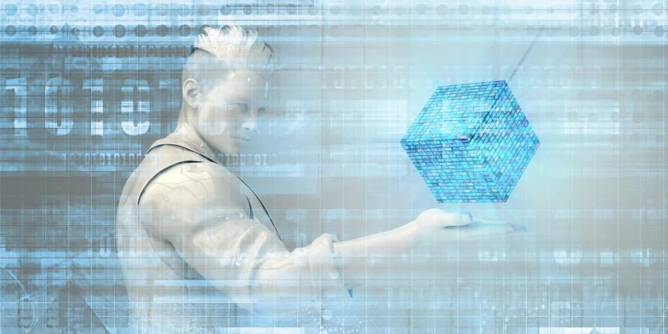 Digital Data Stock Illustration