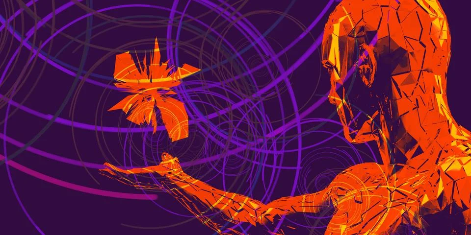 Digital Data Stock Illustration