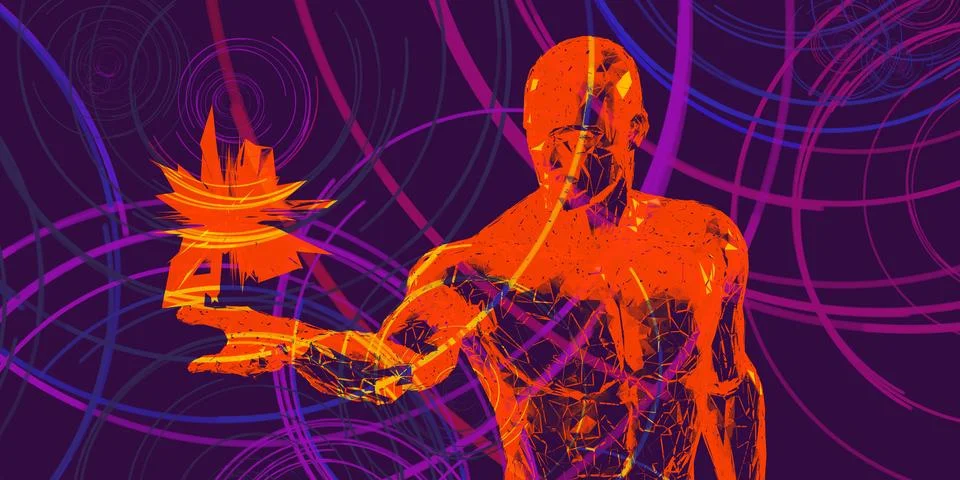 Digital Data Stock Illustration