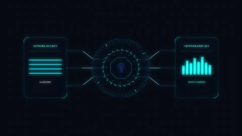 Digital data interface hub showing statistics, analytics, connection, netwo.. Stock Footage 348328643