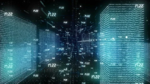 Digital Data Landscape Stock Footage 170320670