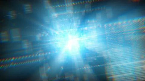 Digital data light flare Stock-Footage 34315598