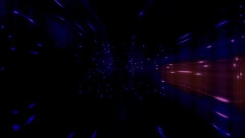 Digital data in light matrix Stock Footage 254584836