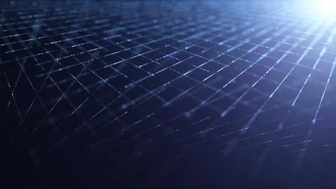 Digital data lines network looping animation background Stock Footage 337514188