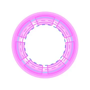 Digital data loading ring creating a shockwave effect Stockillustratie