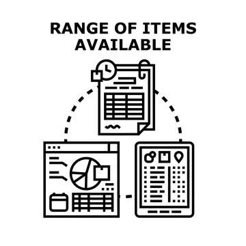 Digital data management tools range vector concept Stock Illustration