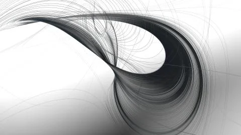 Digital data massive visualization abstract 3D background Stock Illustration