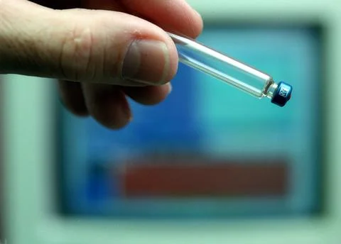 Digital data matrix, used to identify the millions of Space Shuttle parts, .. Stock Photos