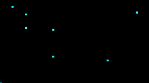 Digital data matrix wipe transition featuring glowing green and vibrant pur.. Stock Footage 345741698