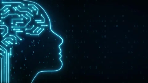 Digital Data moving on Circuit Board and CPU loop. Computer Processing Stock Footage 242429904