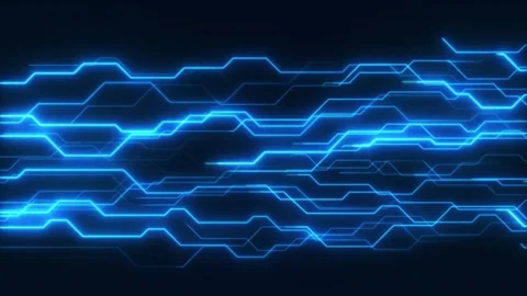 Digital Data moving on Circuit Board and CPU loop backgrounds. Computer Process Stock Footage 242430405