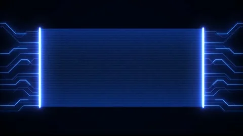 Digital Data moving on Circuit Board and CPU loop backgrounds Video stock 268575459