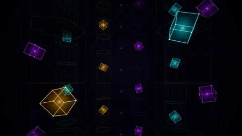 Digital Data Network and Blockchain Concept Vídeos de archivo 341400175