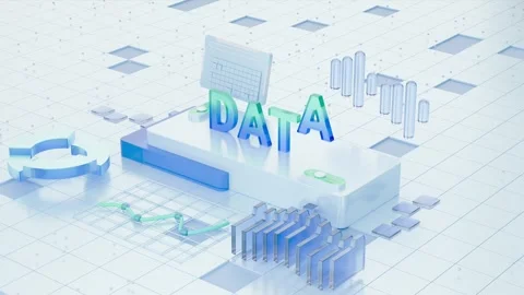 Digital Data Network binary code running,big data concept, dark blue number.. Stock Footage 261727982