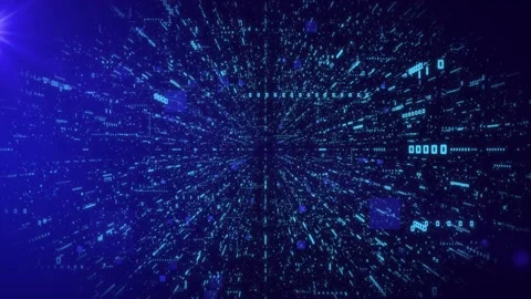 Digital Data Network Connection Animation. 4K Stock Footage 204010238