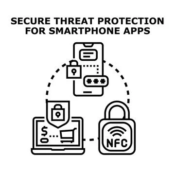 Digital data network cyber privacy protection concept Stock Illustration