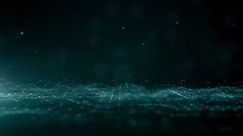 Digital Data Network with lines and dots connection, Technology network Vídeo Stock 186391412