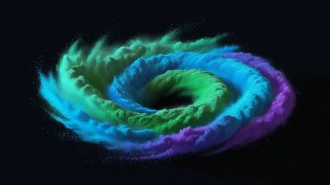 Digital Data Network With Nodes And Lines Resembling Dust Particles. 写真素材