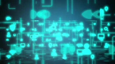 Digital Data Network Protection. Cybersecurity Concept. Future Technology. Stock Footage 194783630