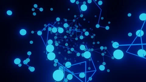 Digital Data of Network Technology Plexus Background Stock Footage 125403179