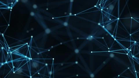 Digital data networks plexus abstract background Illustrazione stock