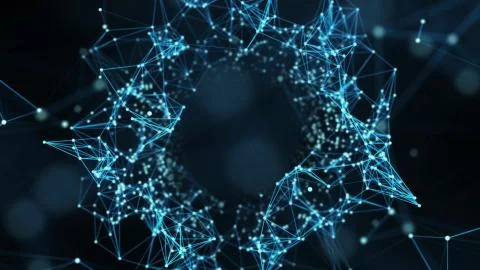 Digital data networks plexus abstract background 스톡 일러스트