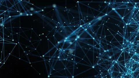 Digital data networks plexus abstract background Illustrazione stock