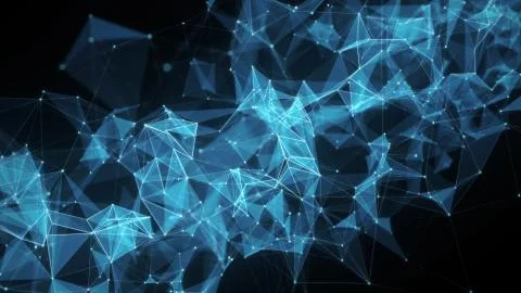 Digital data networks plexus abstract background Stock Illustration