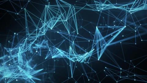 Digital data networks plexus abstract background イラスト素材