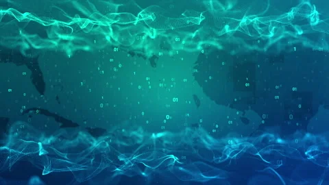 Digital Data Numbers and Internet Security Background Stock Footage 338447233