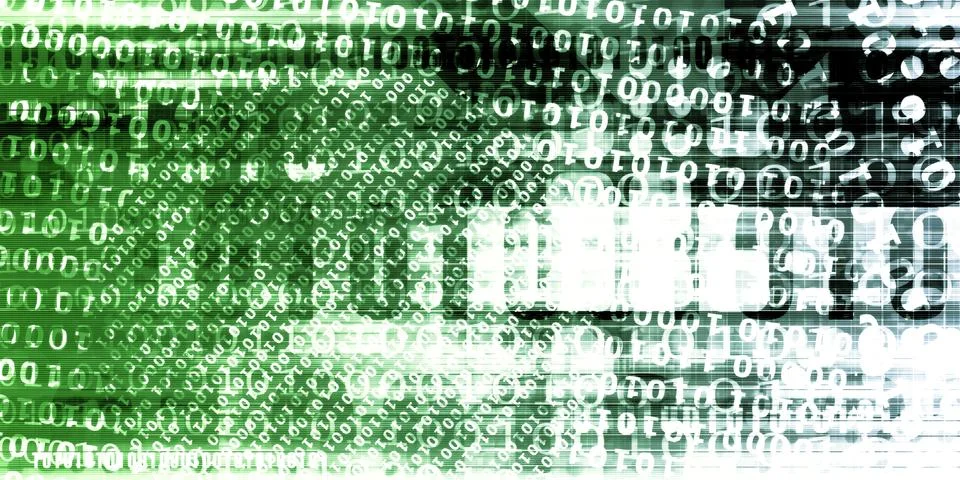 Digital Data Overload Illustration